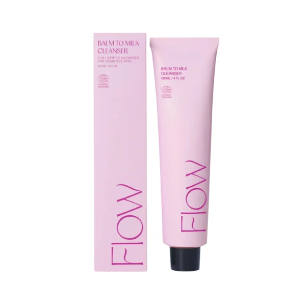 Flow Cosmetics Balm to Milk – натурален почистващ балсам за лице в бурканче с касис и лимон