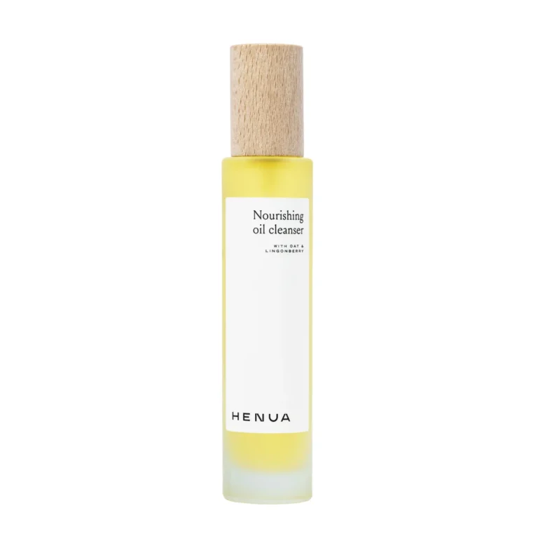 Henua Nourishing Oil Cleanser – натурално почистващо олио за лице с овес и кърпа