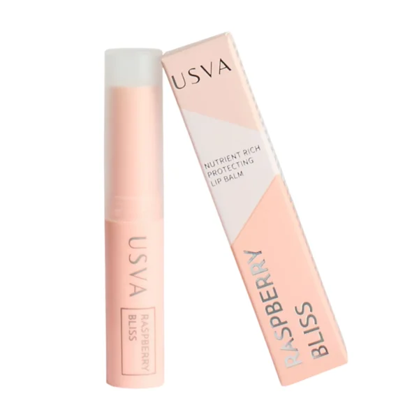 Usva Raspberry Bliss – натурален възстановяващ балсам за устни с малина и какаово масло