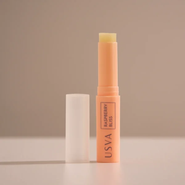 Usva Raspberry Bliss – натурален възстановяващ балсам за устни с малина и какаово масло