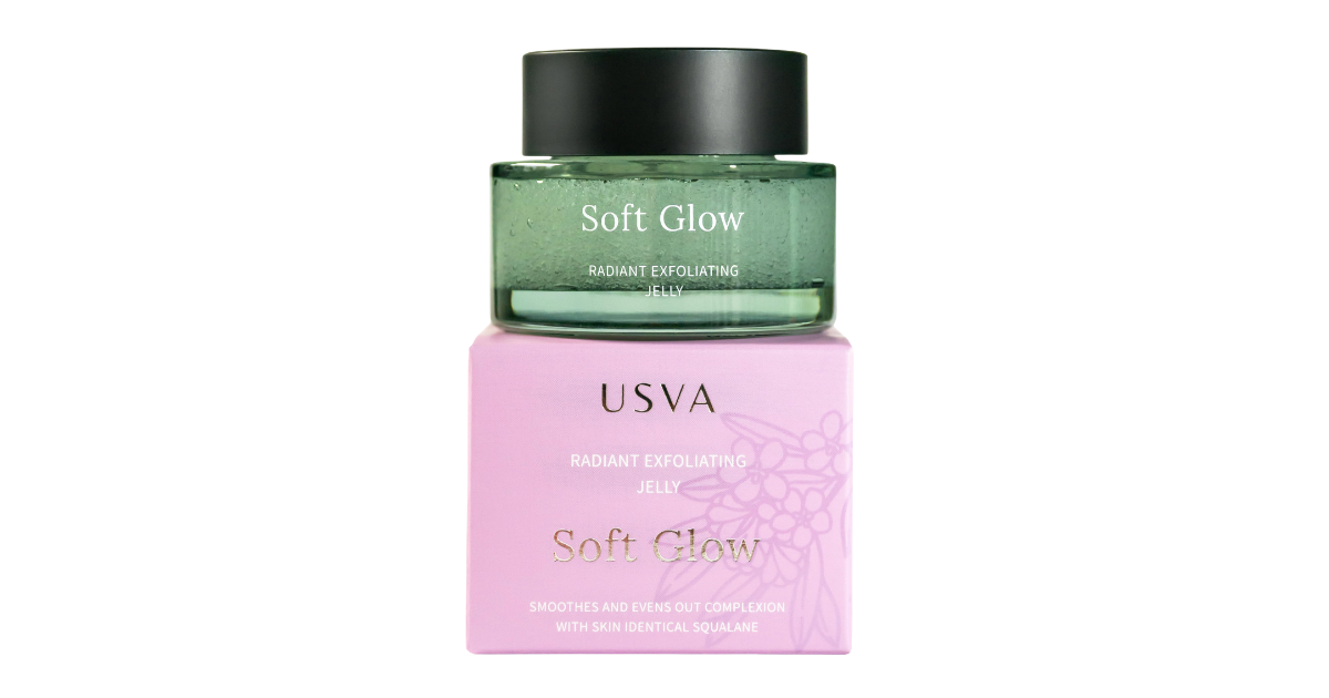 Usva Usva Soft Glow – Нежен ексфолиант за лице (Желе с перли)