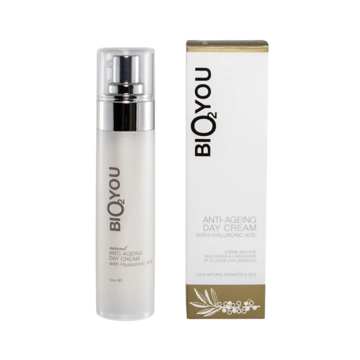 Bio2You Anti-Age Day Cream – натурален дневен крем против бръчки с хиалурон и колаген