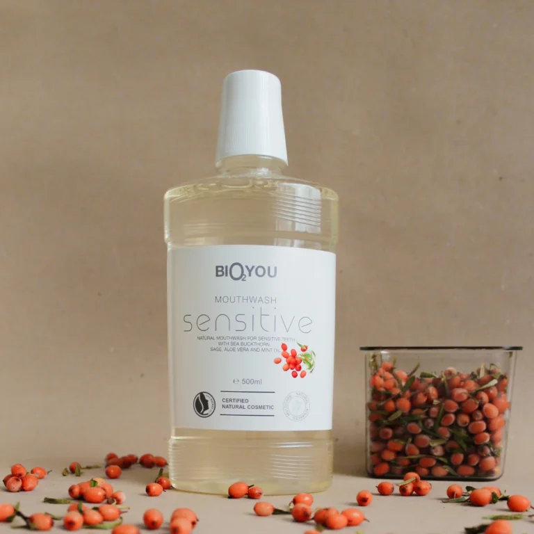 Bio2You Natural Mouthwash – натурална вода за уста за чувствителни зъби със салвия и облепиха