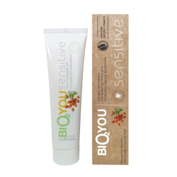 Bio2You Natural Toothpaste – натурална паста за чувствителни зъби с облепиха и лайка