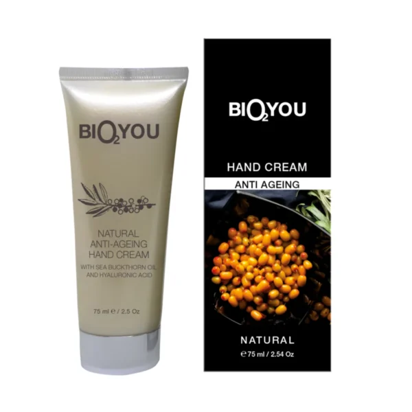 Bio2You Anti-Ageing Hand Cream – натурален подмладяващ крем за ръце с хиалуронова киселина и облепиха