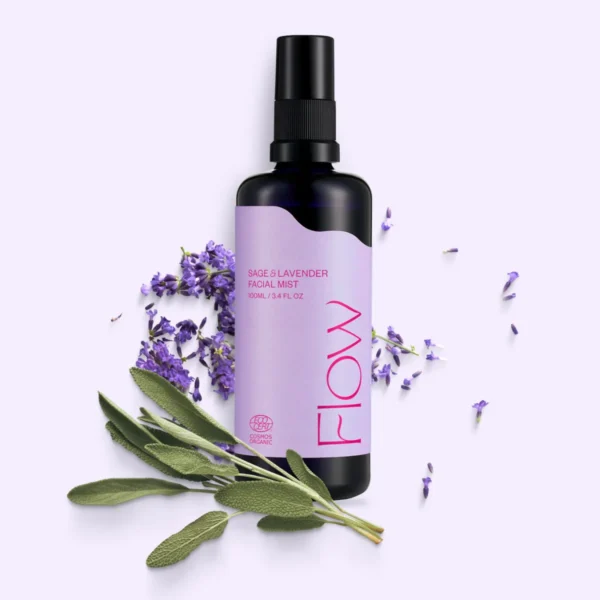 Flow Cosmetics Sage & Lavender Mist – био тоник за мазна кожа и акне със салицилова киселина