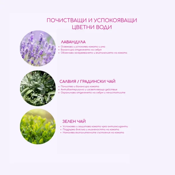 Flow Sage & Lavender Mist – Био тоник за мазна и смесена кожа