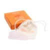 Berrichi Rose Quartz Gua Sha – масажор гуа ша от естествен розов кварц за лице