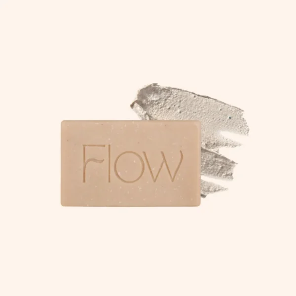 Flow Cosmetics Rhassoul & Salt Soap натурален твърд шампоан и сапун без аромат за чувствителна кожа