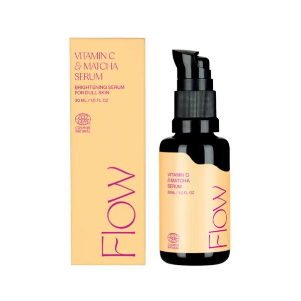 Flow Cosmetics Vitamin C and Matcha Serum натурален озаряващ серум за лице с ниацинамид